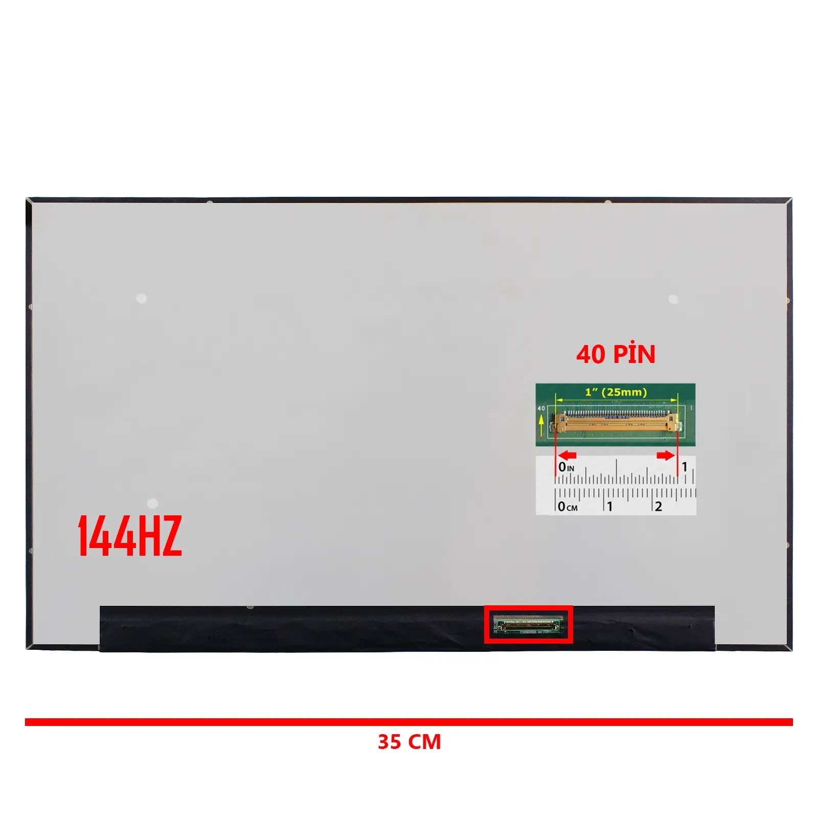 Lenovo IdeaPad Gaming 3 16IAH7 Type 82SA Lcd Led Ekran - Panel 2