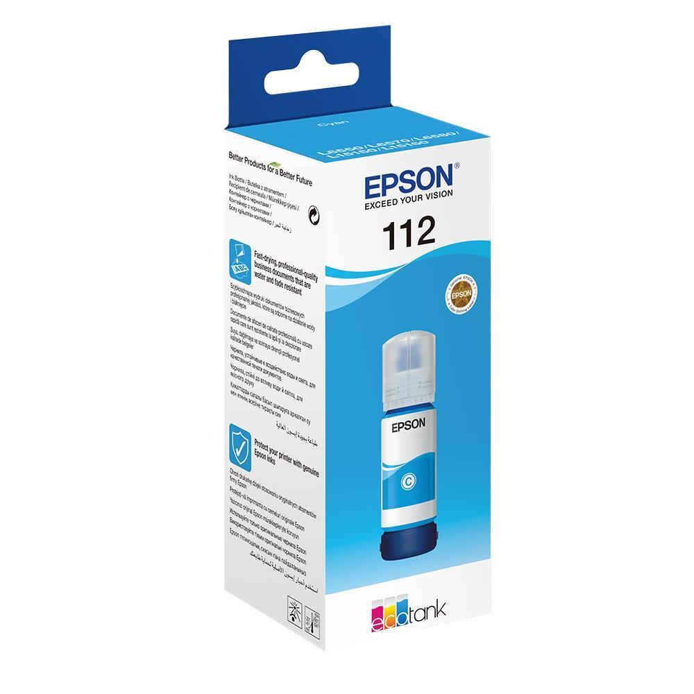 EPSON T112 Mavi Orjinal Mürekkep