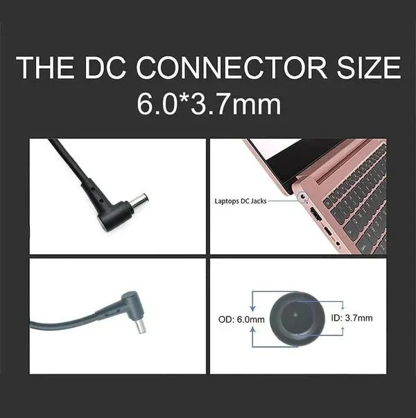 Orijinal Asus 200W ADP-200JB Adaptör – ROG Zephyrus, TUF Gaming, ROG Strix, Asus FX505, FX506, FA506, FX507, FA507 Uyumlu (20V 10A – 6.0×3.7mm İğne Uç) 2