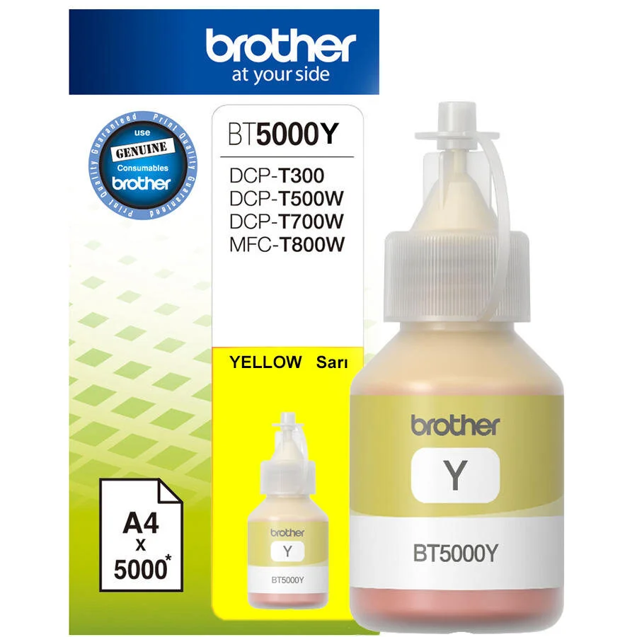 Brother BT5000Y Sarı Orijinal Mürekkep