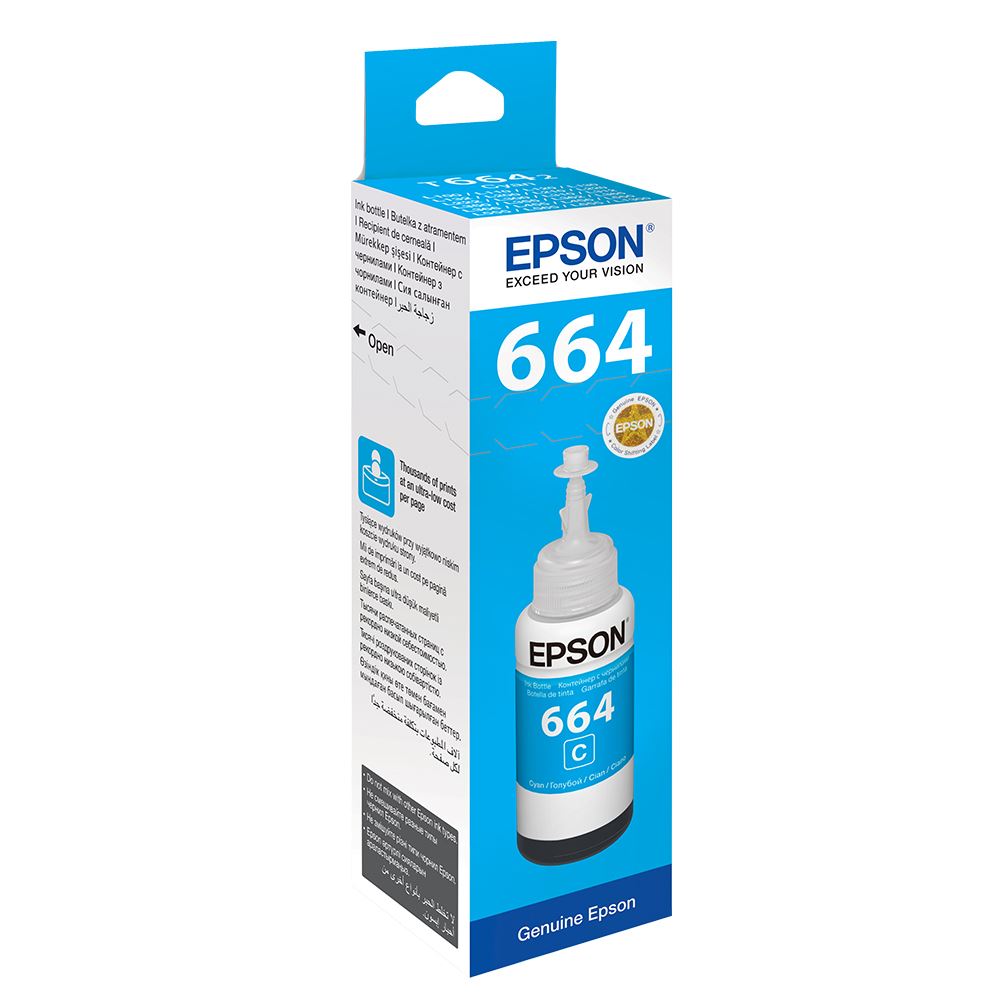 Epson T6643 Mavi Orjinal Mürekkep
