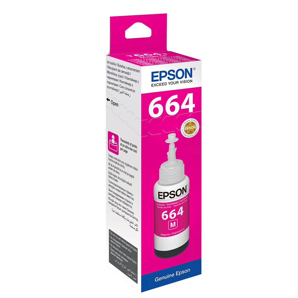 Epson T6643 Kırmızı Orjinal Mürekkep