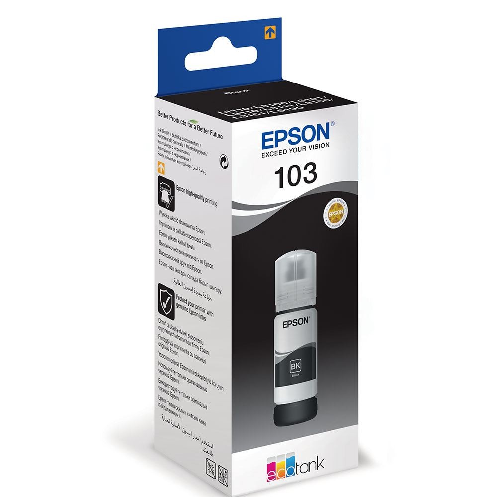 Epson 103 Siyah Orjinal Mürekkep